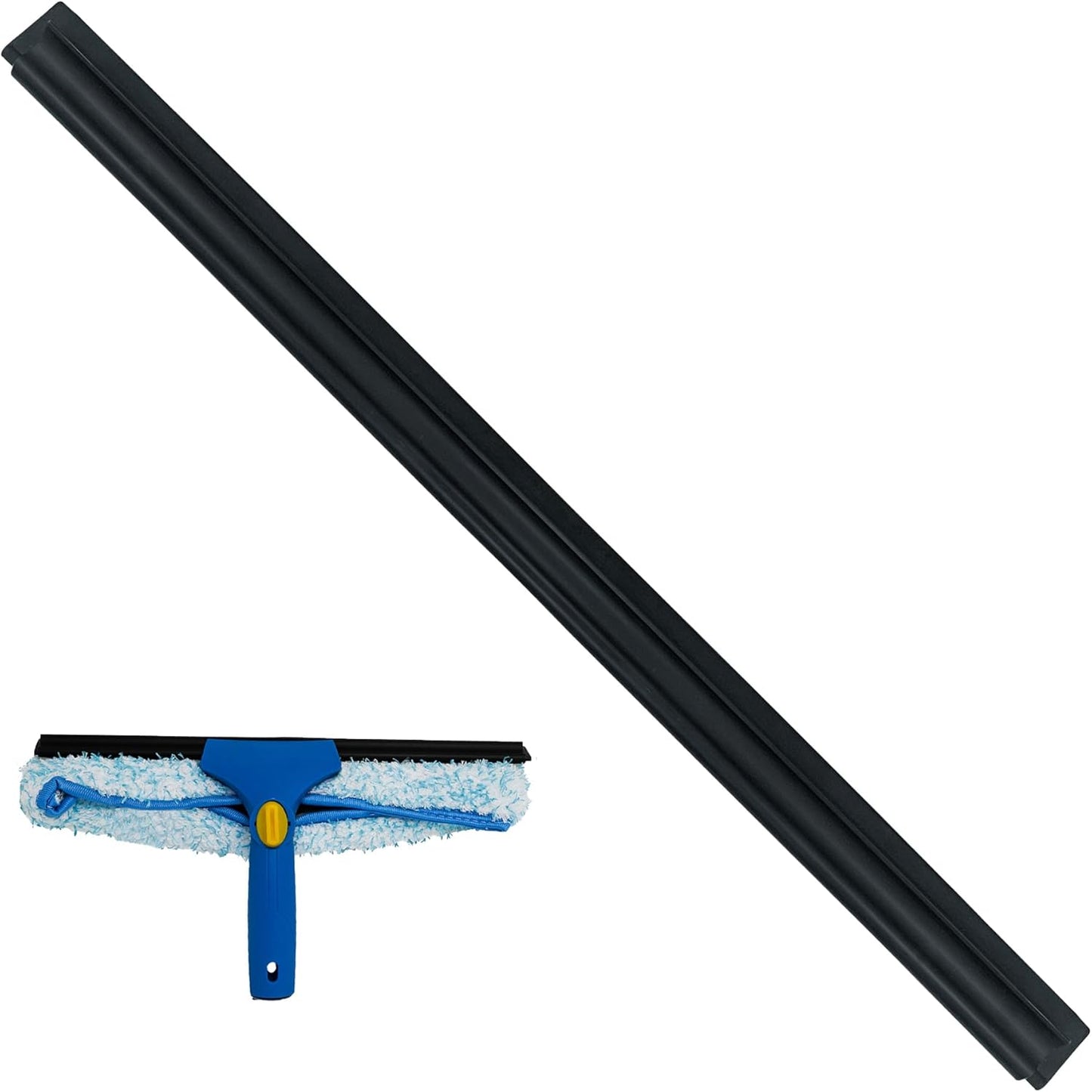 Kleen Handler Bulk Pack of 100 Professional 14” Window Washing Squeegee Blades, Replacement Blades for Squeegee Cleaning Tool, Squeegee Combo Blade Replacement (Bulk Case Pack of 100 Squeegee Blades)
