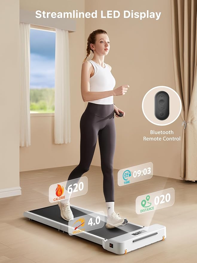WALKINGPAD Foldable Walking Pad Treadmill for Home Office, Under Desk Treadmill with Adaptive Speed Control, Compact Design for Small Spaces, No Assembly Needed