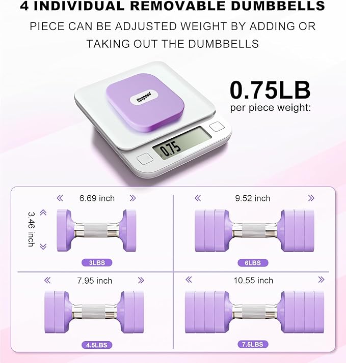 15LB 20LB 50LB Adjustable Dumbbell Set Free Weights Dumbbells Set for Women Men Hand Weights Sets Adjust Dumbbell Weight Sets for Home Gym Exercise Workout Strength Training Equipments