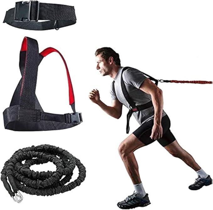 YNXing Resistance Training Rope Explosive Force Bounce Physical Training Resistance Rope Improving Speed, Stamina and Strength