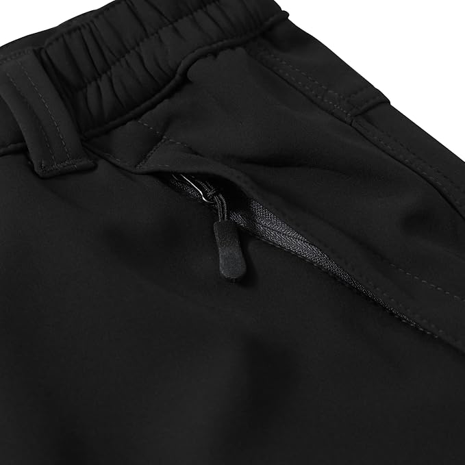 Toomett Men's hiking Snow Pants Skiing Winter Insulated Fleece lined Outdoor Water Repellent camping,walking,fishing