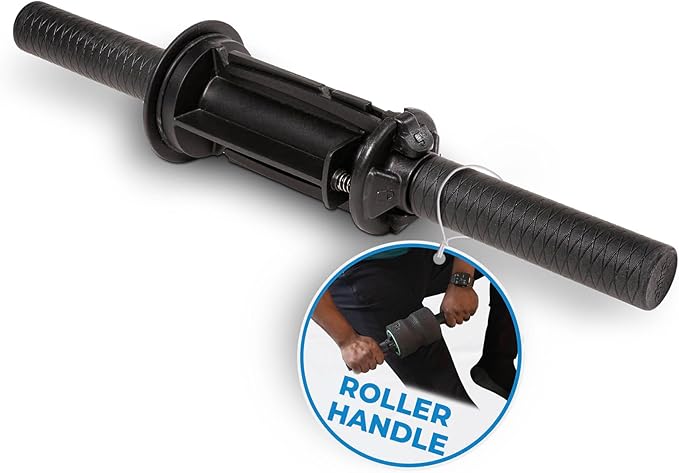 Chirp Focus Muscle Roller, Focus Wheel and Roller Handle in One, On-The-Go Muscle Massage Tool, Stretching Equipment, Targets Pressure Points, Focused Neck & Back Massager - 4" Holds Up to 500 lbs