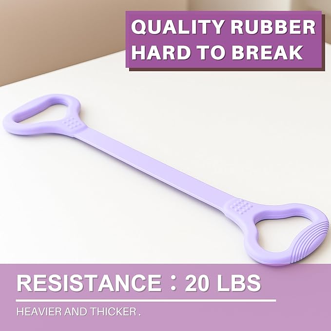 LEZER Figure 8 Resistance Band, Fitness Elastic Rope, Execrise Workout for Arm, Back, Chest and Shoulder, Yoga, Pilates, Stretching, Physical Therapy Equipment