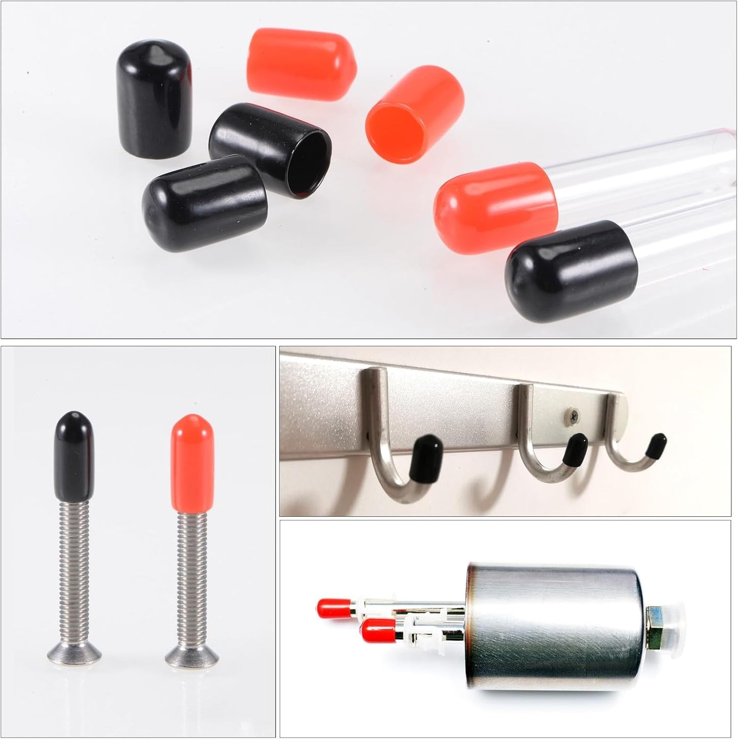 uxcell 20pcs Rubber End Caps 45mm(1 3/4") ID Vinyl PVC Round Tube Bolt Cap Cover Screw Thread Protectors Dark Green