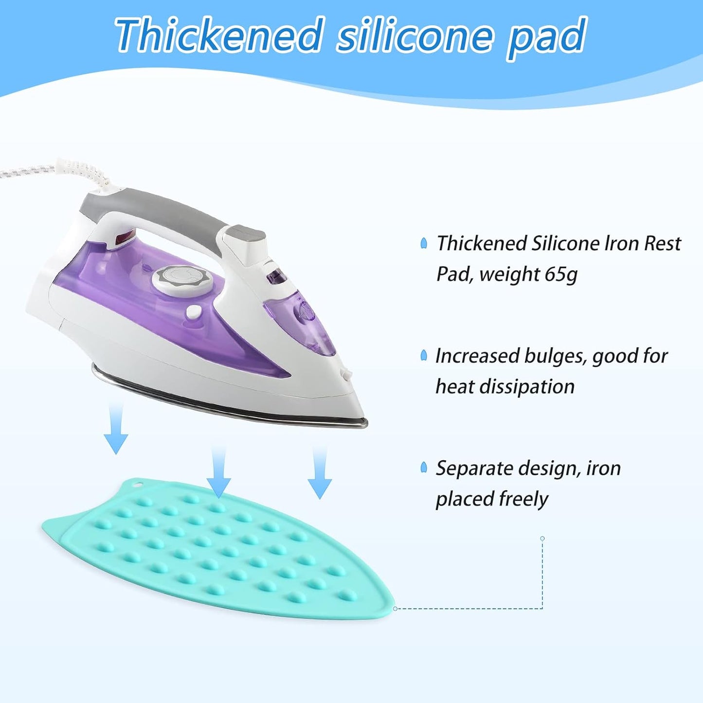 Ironing Mat Portable Ironing Pad Ironing Blanket for Table Top Heat Resistance Double-Side Using Travel Large 47.2 x 27.6 Inch Foldable Lightweight Cute Dog