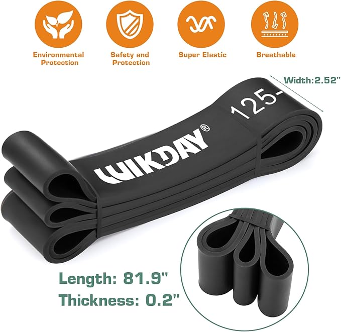 Resistance Bands for Working Out, Exercise Bands, Workout Bands, Pull Up Assistance Bands for Body Stretching Training Physical Therapy Muscle Training for Men & Women