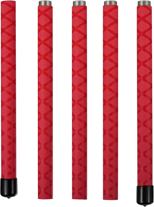 The Huang Yunming yoga stick is made of sturdy steel that is 5 feet high and an adjustable stretching stick, providing flexibility, agility, and balance. Multi functional fitness stick with 5 steel pipes