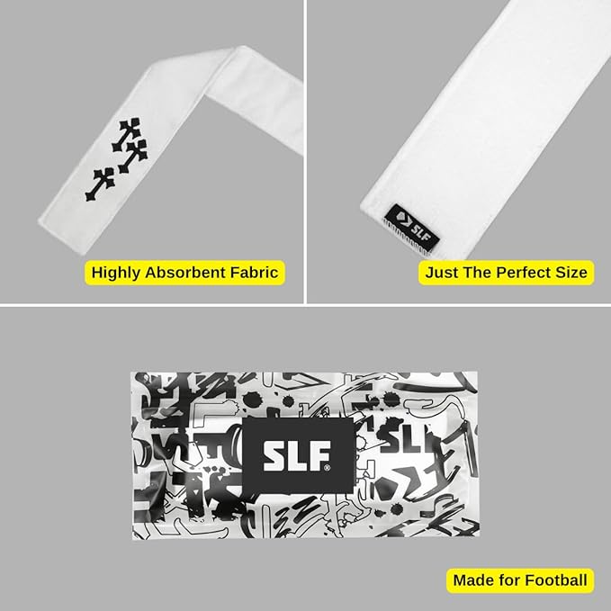 SLEEFS White Gothic Cross Thin Football Towel