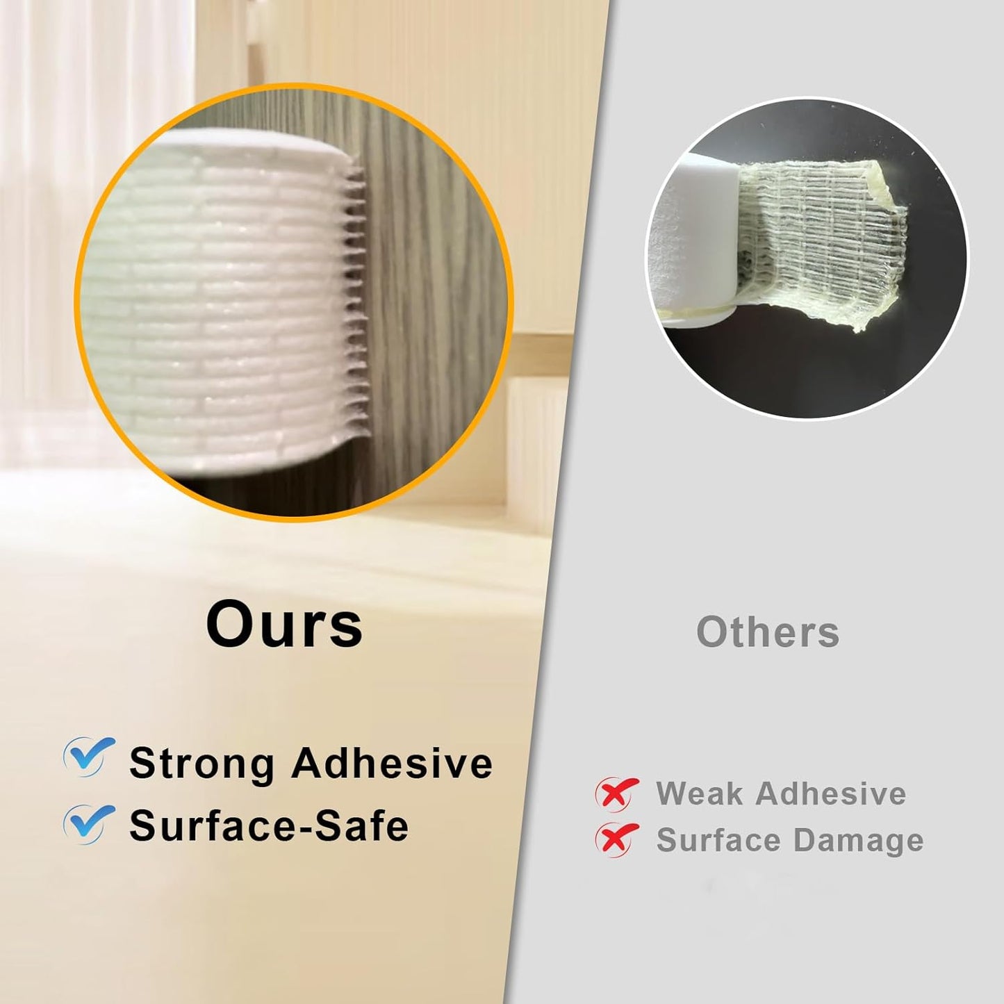 Strong Adhesive Weather Stripping, High Density Weatherproof Weather Stripping Door Seal Strip for Sliding Door, Windows,Soundproof Foam Sealing Strip, White(1/2 in x 1/4 in x 52Ft)
