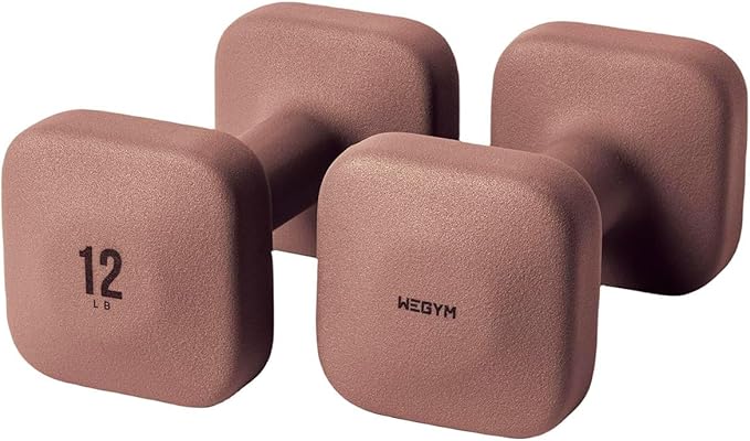 SafeGrip Dumbbells, Anti-Slip, Anti-Roll, Thick Handles, Free Weights, Square Dumbbells for Secure Workouts at Home, Weightlifting, and Personal Training
