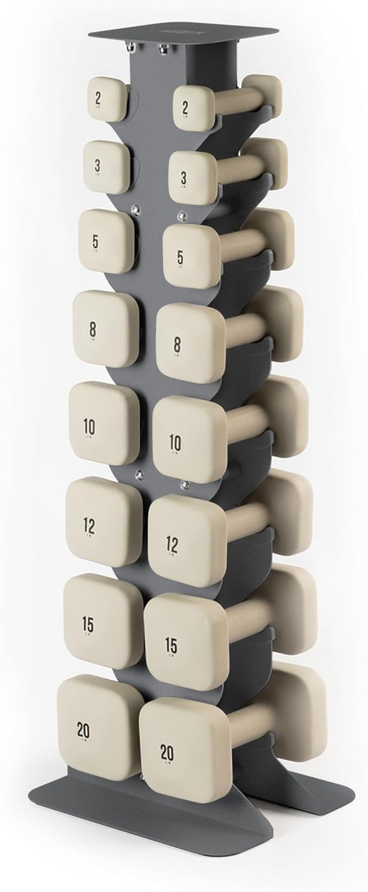 SafeGrip Dumbbells, Anti-Slip, Anti-Roll, Thick Handles, Free Weights, Square Dumbbells for Secure Workouts at Home, Weightlifting, and Personal Training