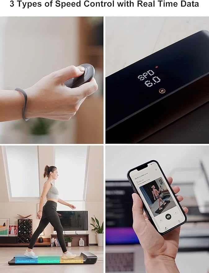 WALKINGPAD Foldable Walking Pad Treadmill for Home Office, Under Desk Treadmill with Adaptive Speed Control, Compact Design for Small Spaces, No Assembly Needed