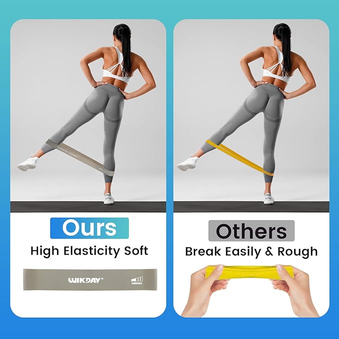 Resistance Bands for Working Out Exercise Loop Bands Workout Bands Set for Men Women Body Stretching, Crossfit Training, Home Workout, Physical Therapy, Booty Legs, Set of 5