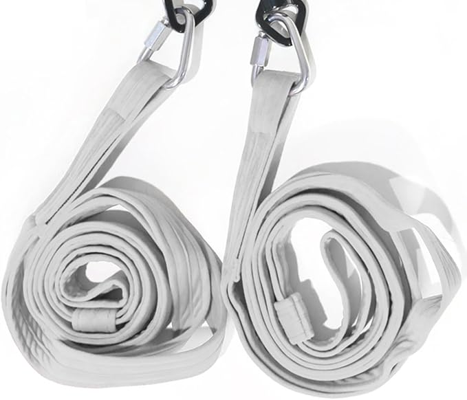 8.2ft 2.5m Aerial Straps Ropes Yoga Aerial Acrobatics Body Aerial Loop Trapeze Circus Apparatuses Equipment Three-Layer Straps 1 pairs