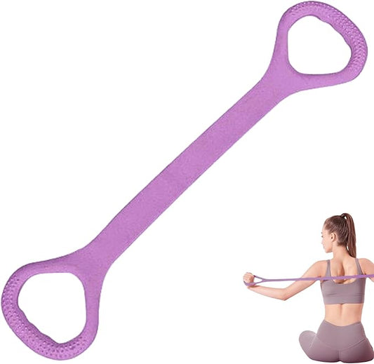 LEZER Figure 8 Resistance Band, Fitness Elastic Rope, Execrise Workout for Arm, Back, Chest and Shoulder, Yoga, Pilates, Stretching, Physical Therapy Equipment