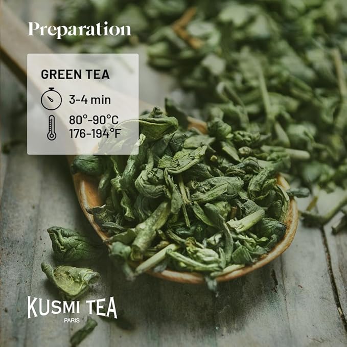 Kusmi Tea - BB Detox + Detox - Set of 2 boxes - 2 Green Tea, Mate, Herbal and Lemon and Grapefruit Flavored Blends - To be enjoyed Hot or as Iced Tea - 2x20 Tea Bags