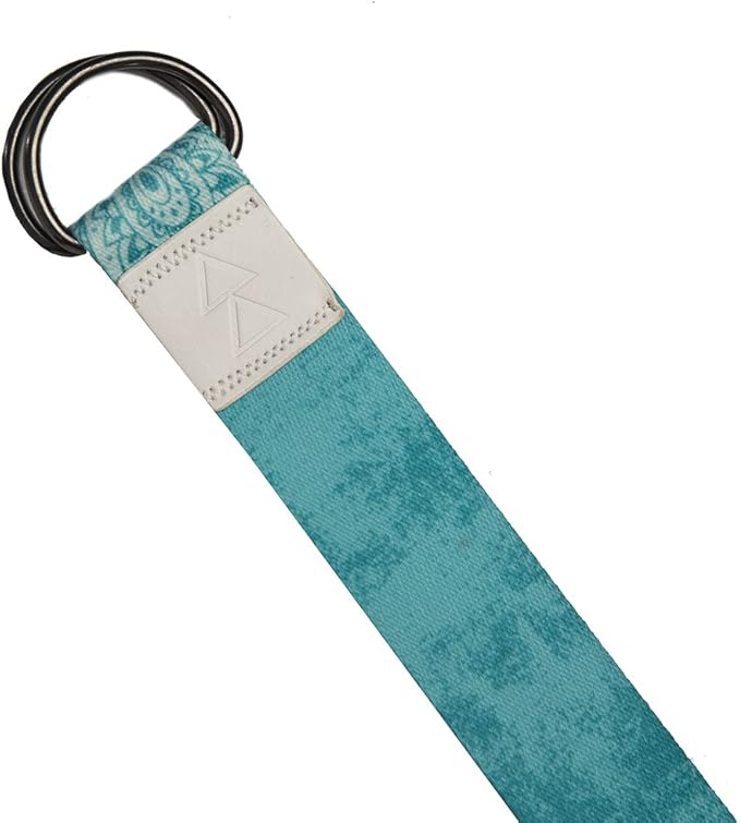 yogadesignlab YOGA DESIGN LAB | The Yoga Strap | Luxurious, Extra Long, Super Soft, Eco Printed | Studio Quality, Adjustable | Safely Stretch Further and Hold Longer | 8 ft Long