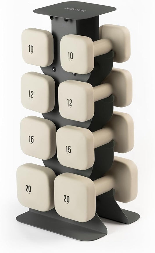 SafeGrip Dumbbells, Anti-Slip, Anti-Roll, Thick Handles, Free Weights, Square Dumbbells for Secure Workouts at Home, Weightlifting, and Personal Training