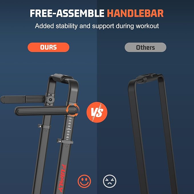 Walking Pad Treadmill with Desk Workstation, 10% Incline Foldable Treadmill with Handrail, 300lbs Capacity, 3 Control Methods, 8 in 1 Folding Treadmills for Home Office