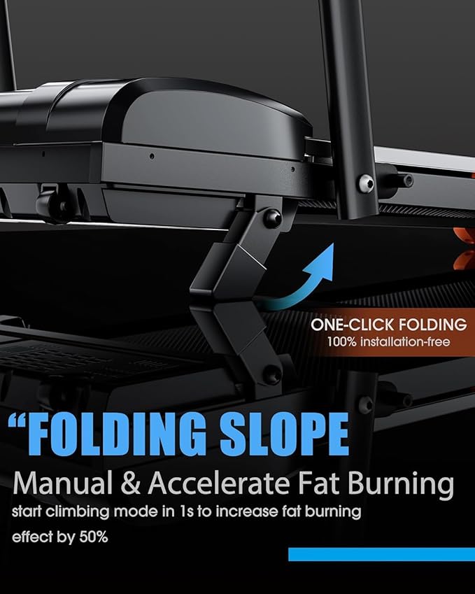 340lb Capacity Walking Pad Treadmill with 12% Incline, Big LED Display Under Desk Treadmill Support Full Manual/3-Preset Countdown/App Mode, Portable Treadmills for Small Spaces