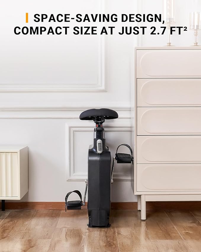 Exercise Bike with Desk, Adjustable Resistance, All-in-one Under Desk Bike, Stationary Bike Indoor Workstation 264 LBS Heavy Duty