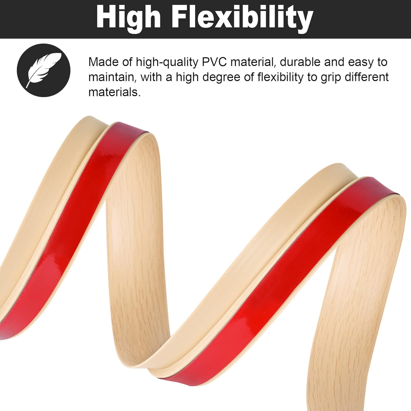 10Ft Carpet Floor Transition Strip, Self Adhesive Floor Edging Trim Strip, PVC Threshold Cover for Doorway, Floor Divider Strip Suitable for Threshold Height Less Than 5 mm - Beige Cream