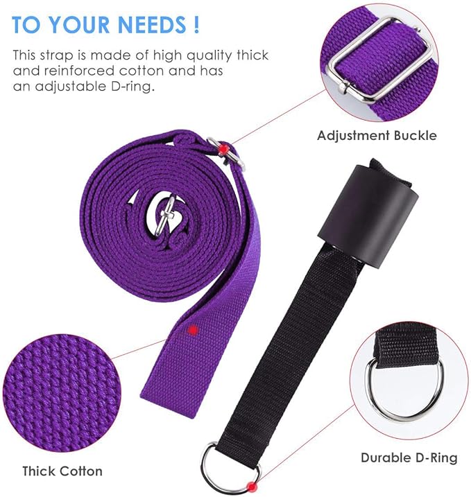 Leg Stretcher, Door Flexibility & Stretching Leg Strap - Great for Ballet Cheer Dance Gymnastics or Any Sport Leg Stretcher Door Flexibility Trainer Premium Stretching Equipment