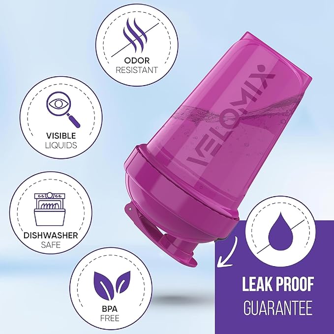 '-6 PACK- 20 OZ Protein Shaker Bottles for Protein Mixes, Shaker Cups for Protein Shakes, Small Shaker Bottle Pack, Shaker Cup, Shakers for protein Shakes (Rose Garden - 6 Pack)