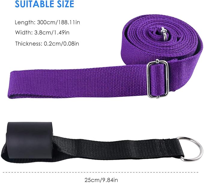 Leg Stretcher, Door Flexibility & Stretching Leg Strap - Great for Ballet Cheer Dance Gymnastics or Any Sport Leg Stretcher Door Flexibility Trainer Premium Stretching Equipment