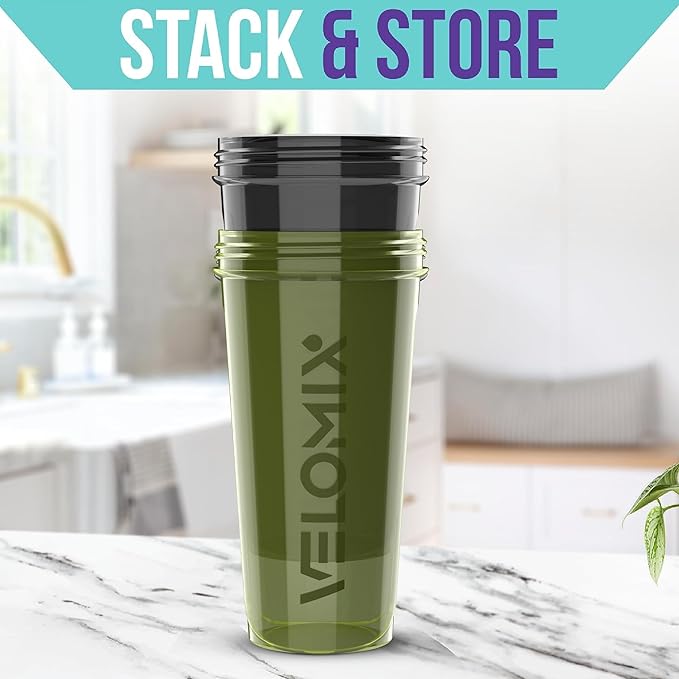 '-2 Pack- 28 oz Protein Shaker Bottles for Protein Mixes - 2x Wire Whisk | Leak Proof Shaker Cups for Protein Shakes | Protein Shaker Bottle Pack | Shakers for Protein Shakes-Green&Black