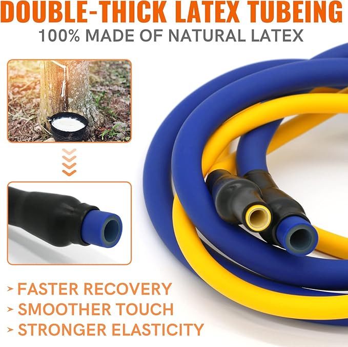 Aihoye Resistance Bands for Working Out, Exercise Bands with Handles, Stretch Bands for Exercise, Workout Bands with Door Anchors for Physical Therapy & Strength Training