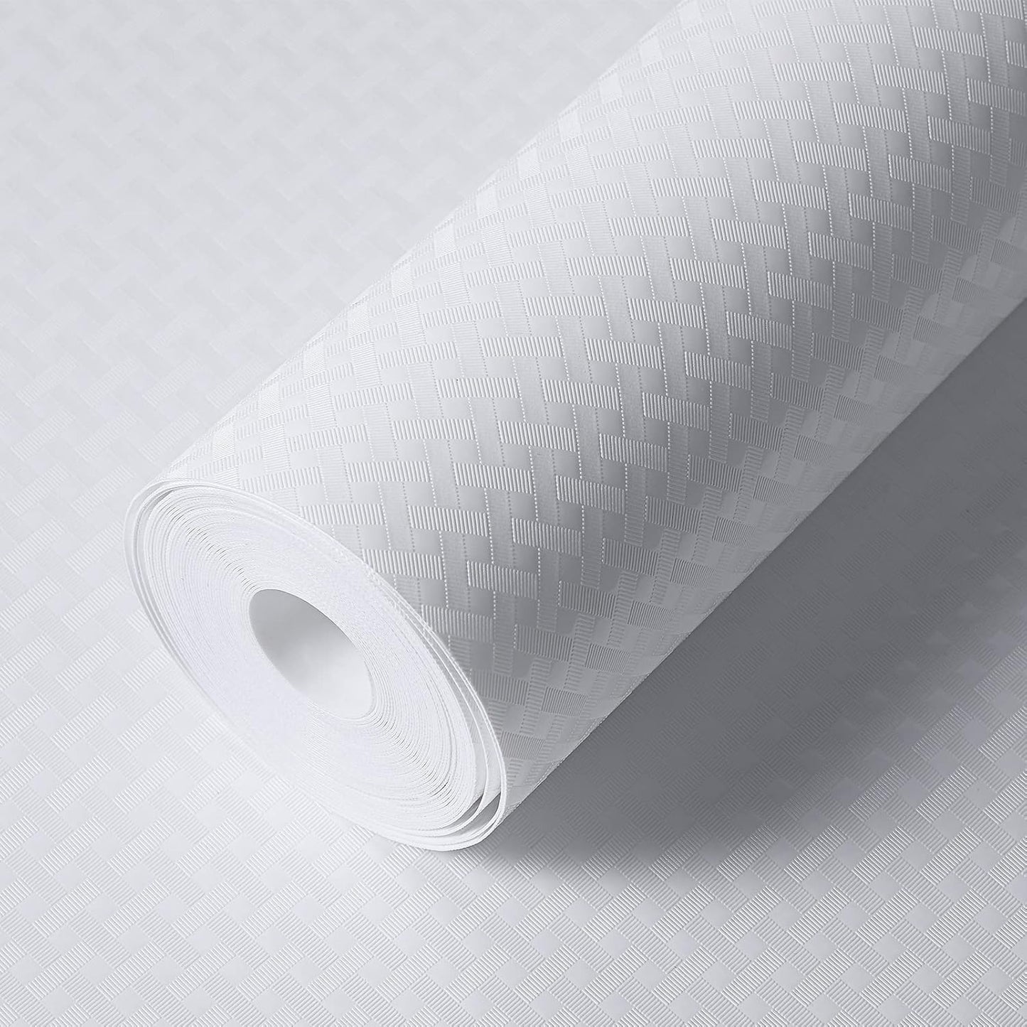 Shelf Liners for Kitchen Cabinets Refrigerator Liners Waterproof & Oil-Proof Kitchen Cupboard Liner Non-Slip Drawer Mats Non Adhesive Fridge Liner for Shelves-White 11.8 x 118 Inches