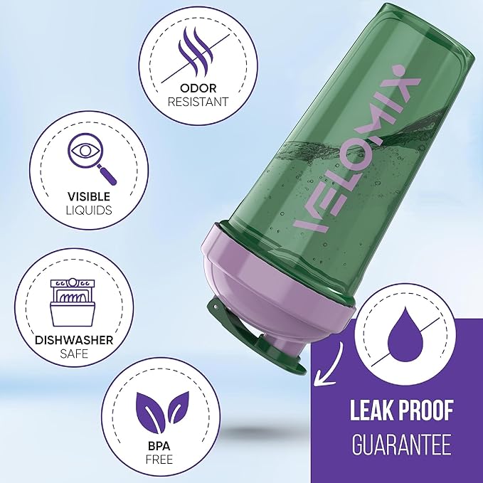 '-2 Pack- 28 oz Protein Shaker Bottles for Protein Mixes - 2x Wire Whisk | Leak Proof Shaker Cups for Protein Shakes | Protein Shaker Bottle Pack (Flower Set)