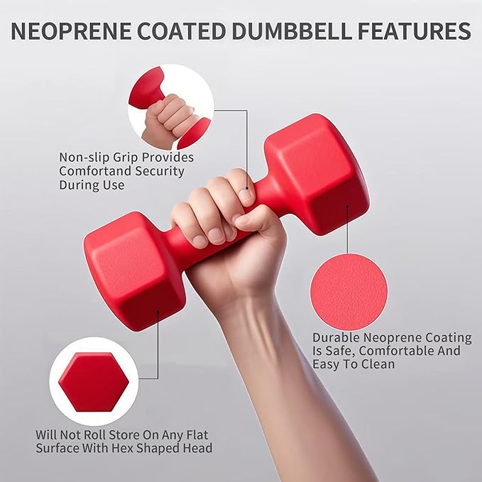 Ritafer 6-10 Pair Hex Rubber Dumbbell Set 350/450 and 550 lbsï¼?-50 lbs ）Hand Free Weight for Strength Coated Encased Iron Weights with Dumbbells Storage Rack Home Gym