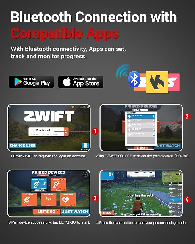 HARISON Magnetic Exercise Bike for Home 350lbs Capacity, Bluetooth Stationary Bikes for Home with 2 in 1 LCD Monitor and Tablet Holder, Comfortable Seat Cushion