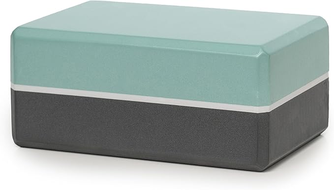 Sunshine Yoga 4" Striped Yoga Block, 10 Pack Bulk EVA Foam Yoga Blocks, Firm and Supportive Yoga Brick, Balance Foam for Stretching, Pilates, and Workout, 4" x 6" x 9"