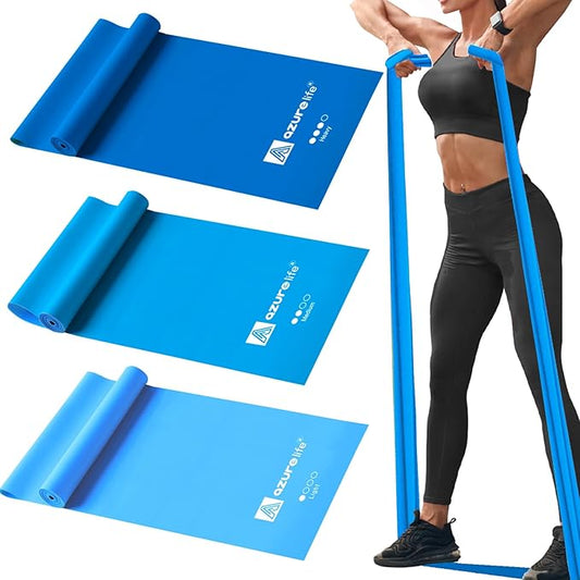 Resistance Bands,Professional Long Non-Latex Elastic Stretch Bands,Exercise Bands for Physical Therapy, Yoga, Pilates, Rehab, at-Home or The Gym Workouts, Strength Training