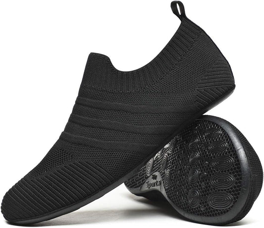 QZKDM Lightweight Slip on Grip Indoor House Slippers Barefoot Non Slip Home Exercise Yoga Shoes for Men Women
