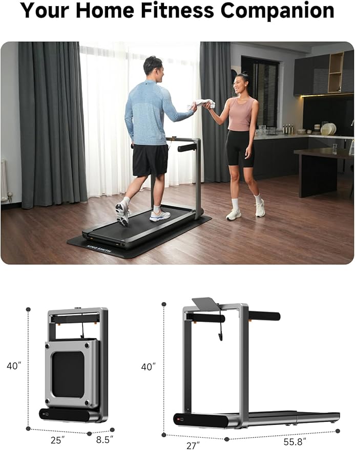 WALKINGPAD X Series Folding Treadmills for Home, Smart Vertical Fold, LED Display with Rotary Control, No Assembly