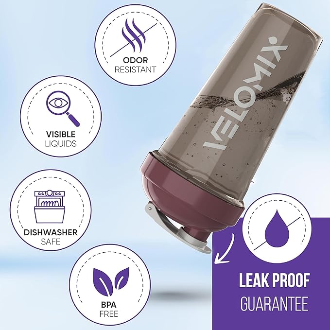 '-2 Pack- 28 oz Protein Shaker Bottles for Protein Mixes - 2x Wire Whisk | Leak Proof Shaker Cups for Protein Shakes | Protein Shaker Bottle Pack | Shakers for Protein Shakes-Mixed Color