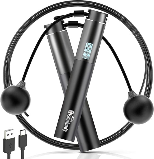 Smart Jump Rope Fitness Skipping Rope with App – 2 Function Modes – Classic 3m Rope & Ropeless Shortballs – Bluetooth Skipping Rope with Fitdays+ App for Seamless Progress Tracking