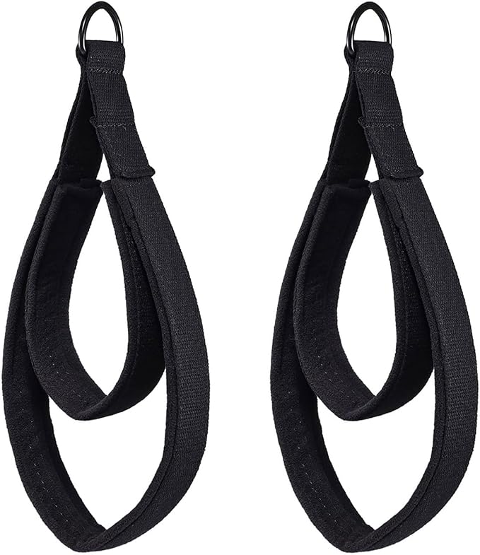 Pilates Double Loop Straps for Reformer, D Ring Straps Handle, Yoga Exercise Straps, 2 PCS