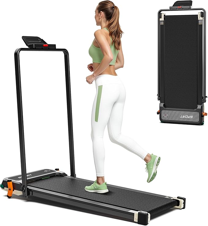 Walking Pad with Incline - Dual-Sided 2 in 1 Under Desk Treadmill with Shiatsu Foot Massager, 330LBs Walking Pad Treadmills for Home and Office, LED Display and Remote Control