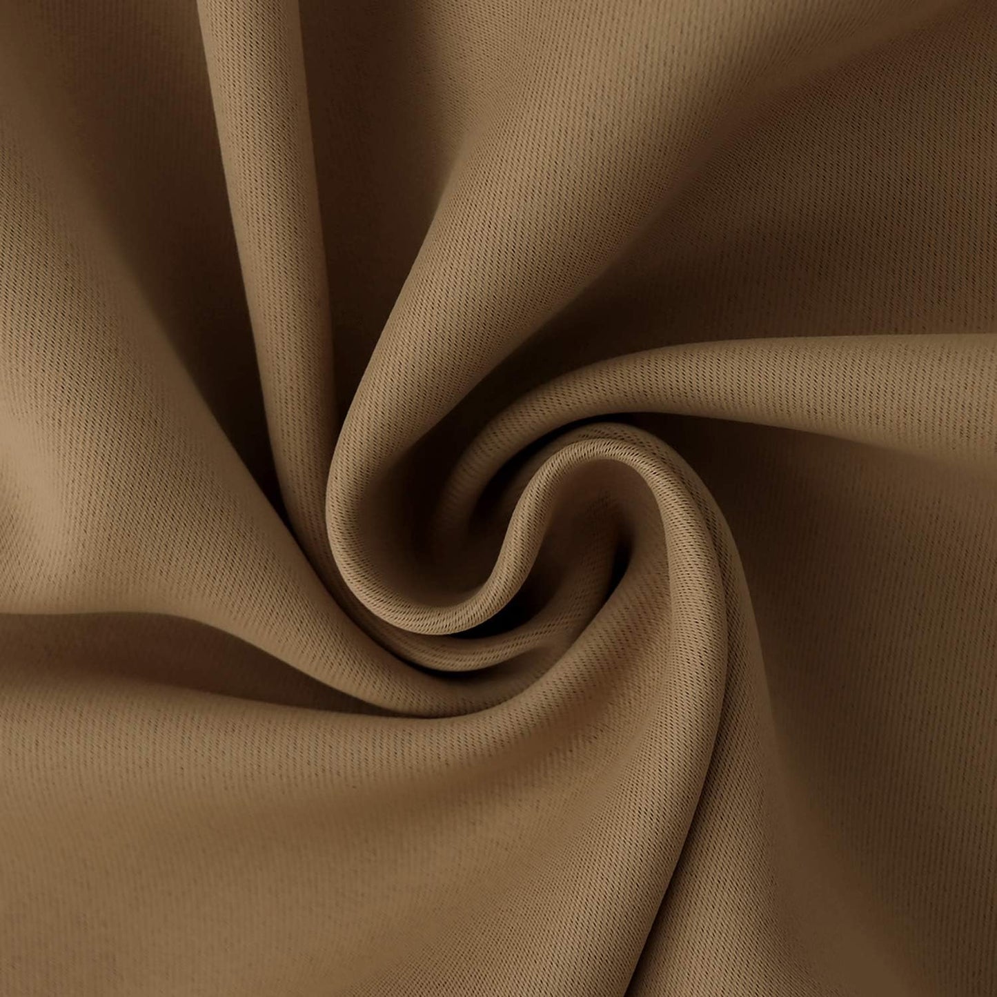 BGment Taupe Blackout Curtains 54 Inches Length - Thermal Insulated Rod Pocket Short Room Darkening Curtain for Bedroom Kitchen, 42 x 54 Inch, 2 Panels