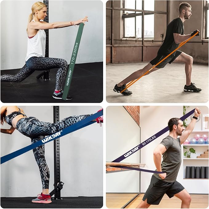 Resistance Bands for Working Out, Exercise Bands, Workout Bands, Pull Up Assistance Bands for Body Stretching Training Physical Therapy Muscle Training for Men & Women