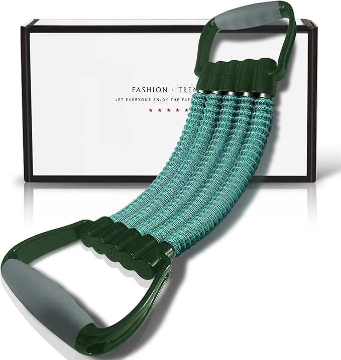 5-Level Chest Expander with Adjustable Resistance Bands, Exercise Band with Handle, Suitable for Men and Women of Different Strength Classes Fitness, Yoga, Training Home Gym Equipment