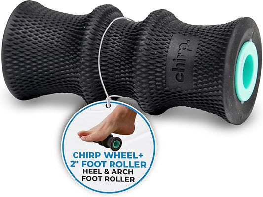 Chirp Wheel Foam Roller - Targeted Back & Neck Pain Relief, Muscle Massage, Trigger Point Therapy, High-Density Foam Tool for Physical Therapy, Stretching & Exercise, 500lbs Capacity, 2 Inch Mint