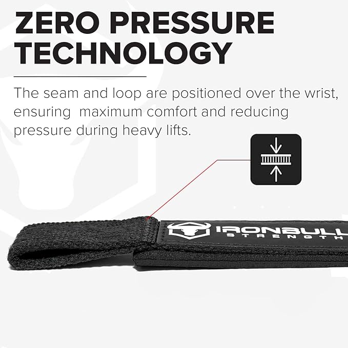 Lifting Wrist Straps for Weightlifting (1 Pair) – Padded Lifting Straps for Deadlifts, Powerlifting, Strength Training & Bodybuilding – Gym Straps for Men & Women