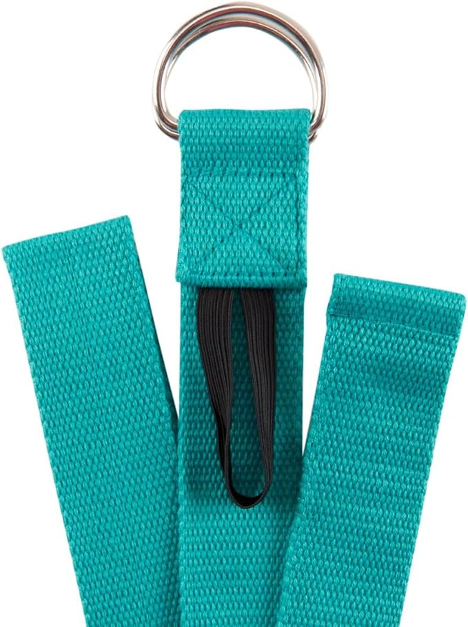 Everyday Yoga Super Strong Strap with Metal D-ring Buckle - Improve Flexibility, Stretching, and Physical Therapy Fitness.