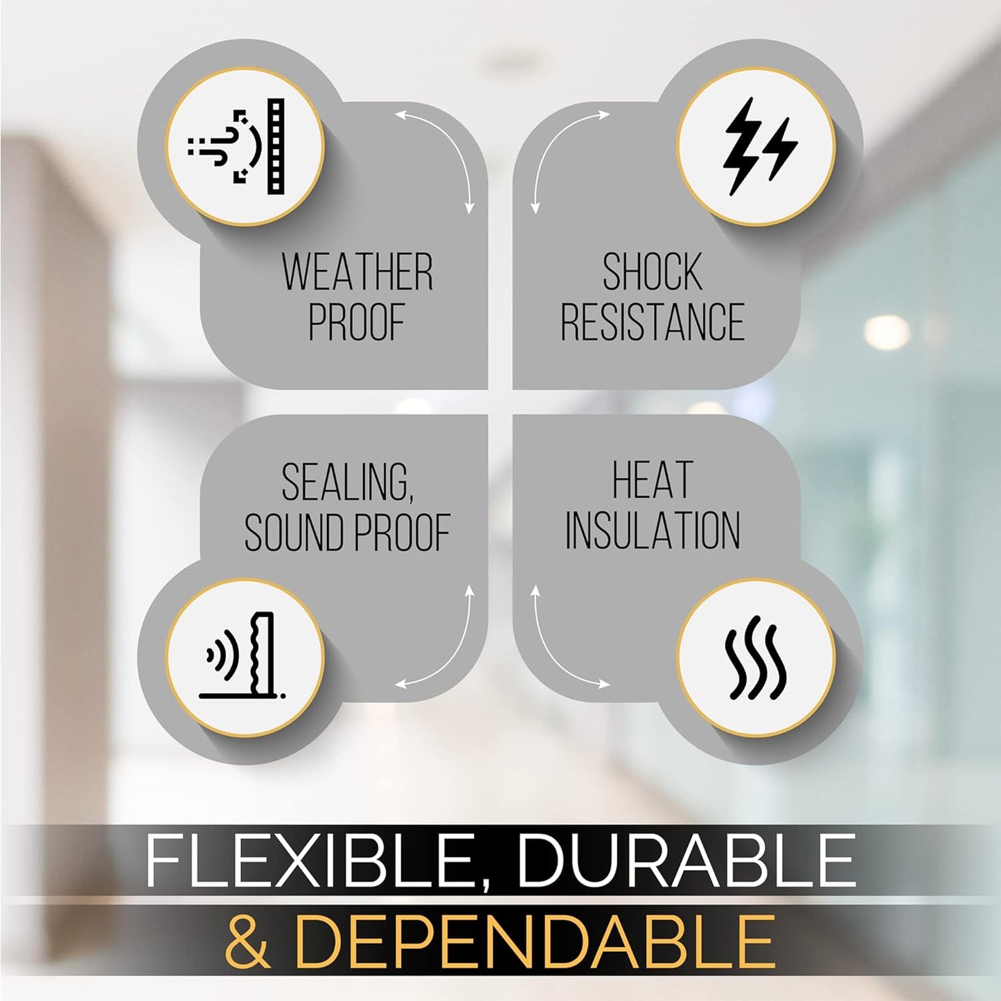 High Density Foam Weather Stripping Door Seal Strip Insulation Tape Roll for Insulating Door Frame, Window, Air Conditioner | Self Adhesive Sealing Weatherstrip (4 in x 1/16 in x 10 Ft, White)